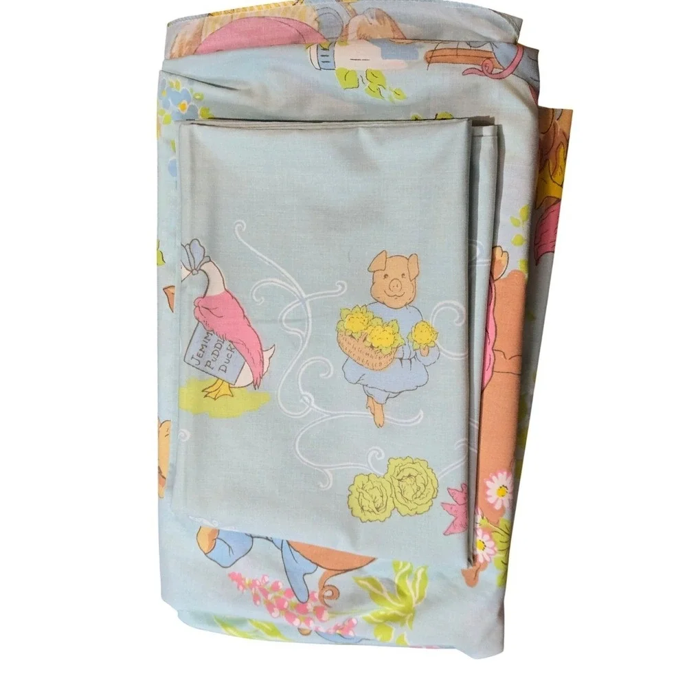 Frederick Warne Beatrix Potter Peter Rabbit Fitted Sheet & Pillowcase Set Good